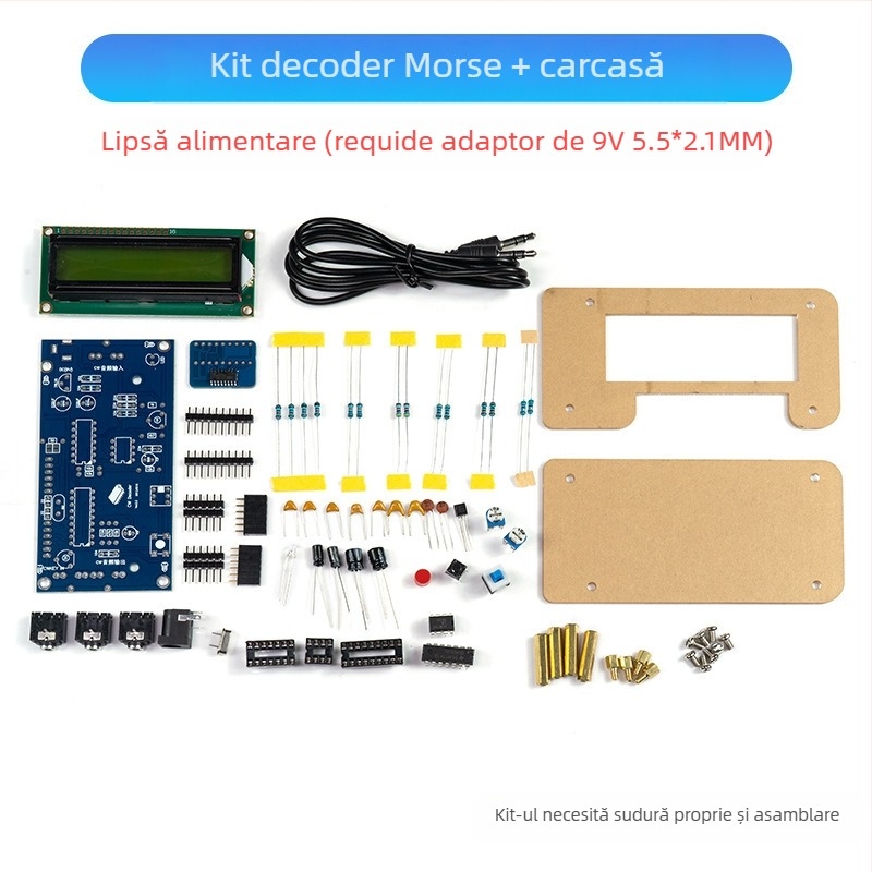 Core Storm Decodor CW Morse — kit de piese pentru practică de sudură pe plăci de circuite