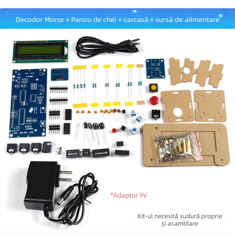 Core Storm Decodor CW Morse — kit de piese pentru practică de sudură pe plăci de circuite