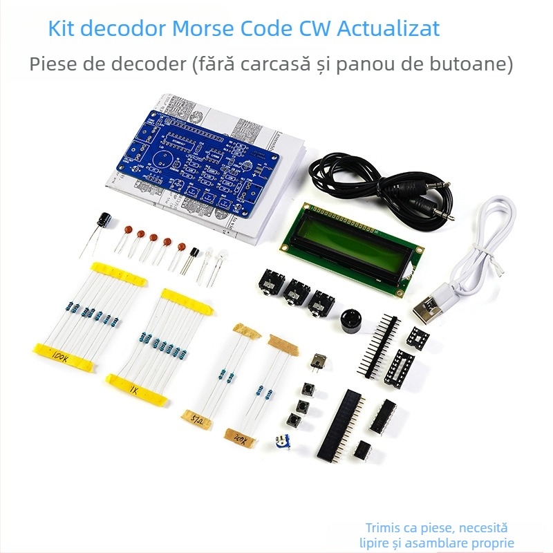 Core Storm Decodor CW Morse — kit de piese pentru practică de sudură pe plăci de circuite