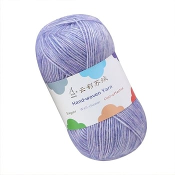 Fire de tricotat manual pentru fular și pulover, amestec lână-cotton, lână țesută, fir grup, marcă Comfortable