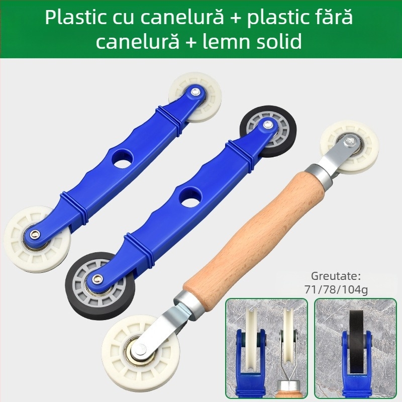 Instrument de montaj pentru benzi LED cu role din lemn masiv pentru benzi cu tensiune joasă, universal pentru benzi LED liniare, acționare manuală, certificare CE