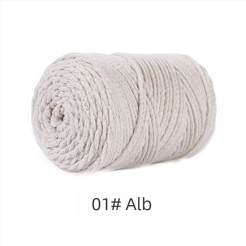 Fir din amestec poliester-bumbac, bumbac gol, filare Vortex, pentru tricotat manual