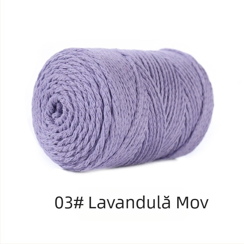 Fir din amestec poliester-bumbac, bumbac gol, filare Vortex, pentru tricotat manual