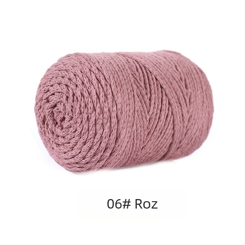 Fir din amestec poliester-bumbac, bumbac gol, filare Vortex, pentru tricotat manual