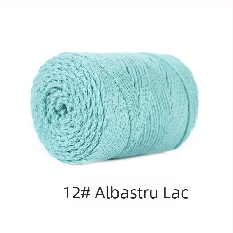 Fir din amestec poliester-bumbac, bumbac gol, filare Vortex, pentru tricotat manual