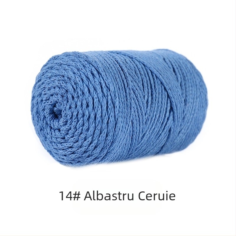 Fir din amestec poliester-bumbac, bumbac gol, filare Vortex, pentru tricotat manual