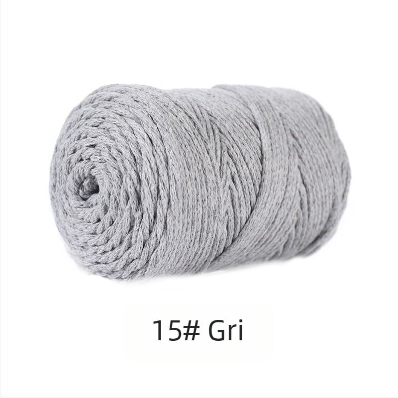 Fir din amestec poliester-bumbac, bumbac gol, filare Vortex, pentru tricotat manual