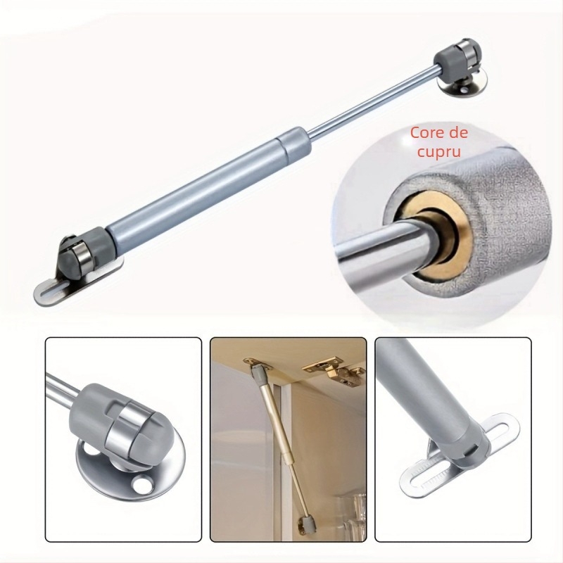 Bară pneumatică de susținere pentru uși de dulap cu pliere și suprafețe tatami – 100N, nylon/oțel, cromare dură