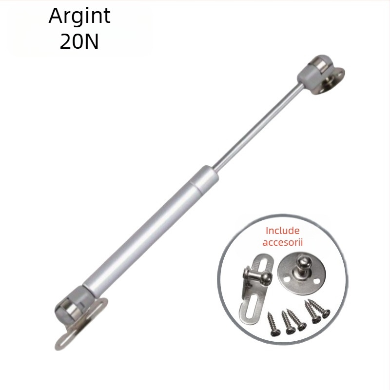 Bară pneumatică de susținere pentru uși de dulap cu pliere și suprafețe tatami – 100N, nylon/oțel, cromare dură