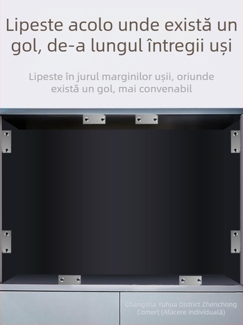 Dispozitiv magnetic pentru închiderea ușilor de casă — corp din oțel cu magnet puternic; marcă 5sebuy/woodburg; stil modern minimalist