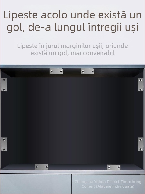 Dispozitiv magnetic pentru închiderea ușilor de casă — corp din oțel cu magnet puternic; marcă 5sebuy/woodburg; stil modern minimalist
