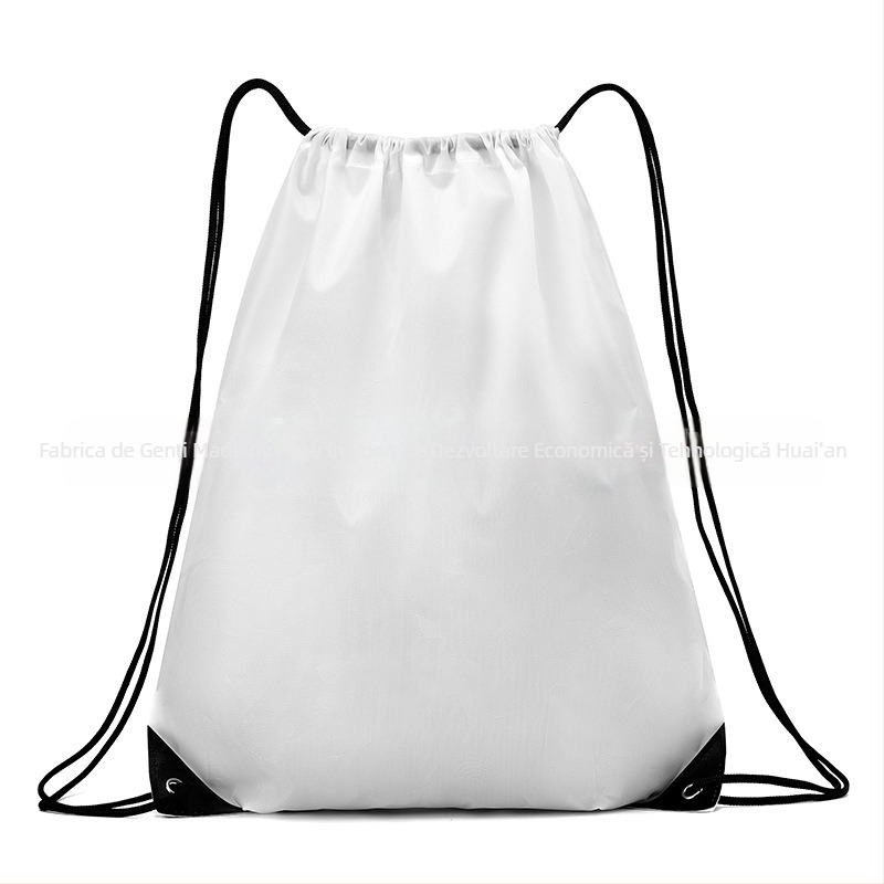 Rucsac cu șnur din material Oxford, capacitate mare, impermeabil și ușor, unisex pentru activități în aer liber și la școală