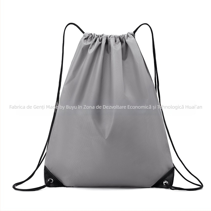Rucsac cu șnur din material Oxford, capacitate mare, impermeabil și ușor, unisex pentru activități în aer liber și la școală