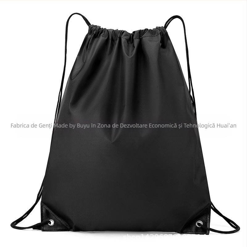 Rucsac cu șnur din material Oxford, capacitate mare, impermeabil și ușor, unisex pentru activități în aer liber și la școală