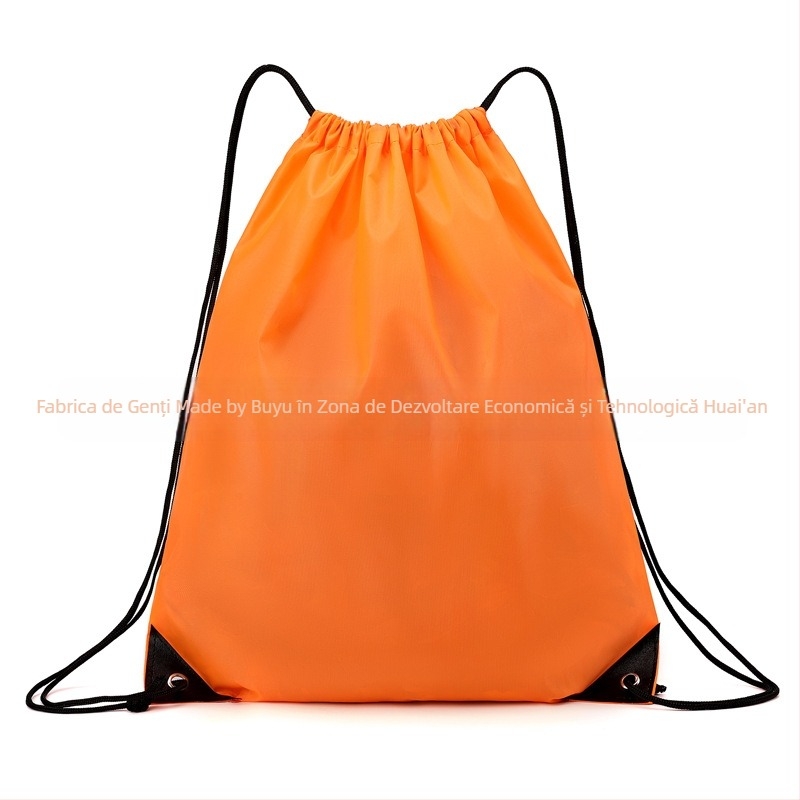 Rucsac cu șnur din material Oxford, capacitate mare, impermeabil și ușor, unisex pentru activități în aer liber și la școală