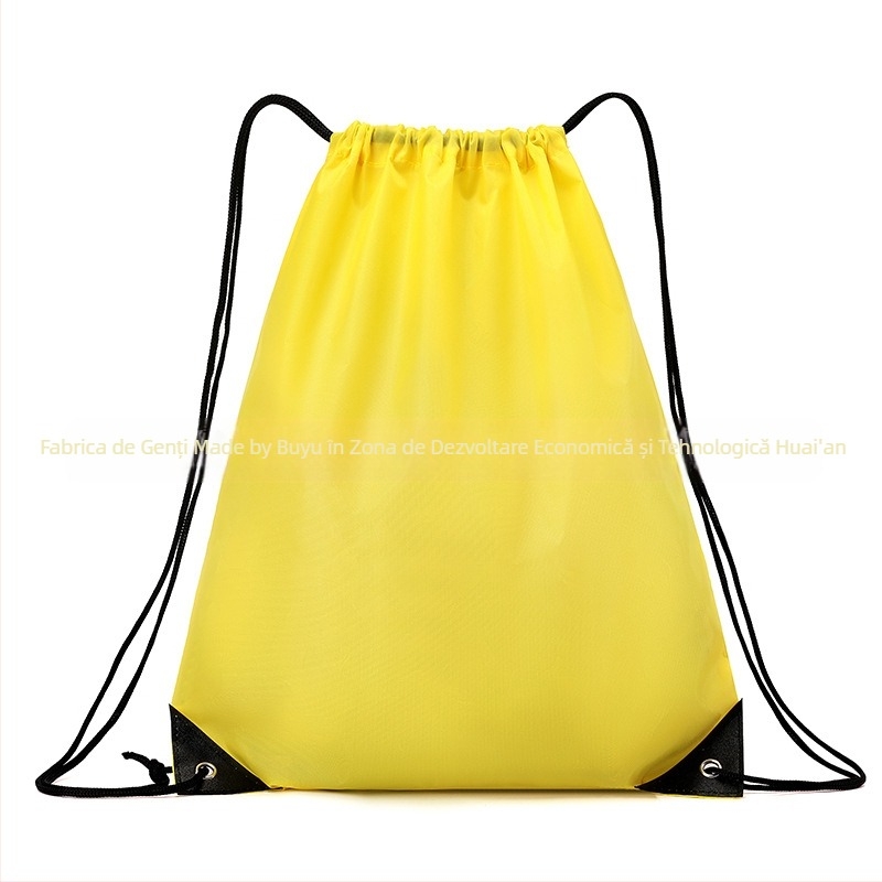 Rucsac cu șnur din material Oxford, capacitate mare, impermeabil și ușor, unisex pentru activități în aer liber și la școală
