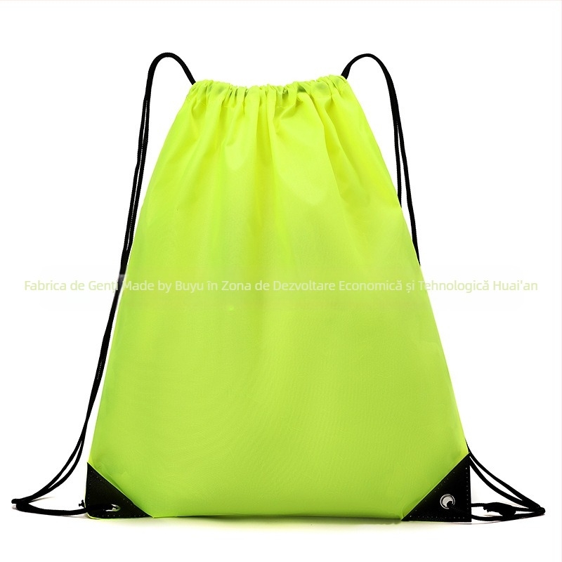 Rucsac cu șnur din material Oxford, capacitate mare, impermeabil și ușor, unisex pentru activități în aer liber și la școală