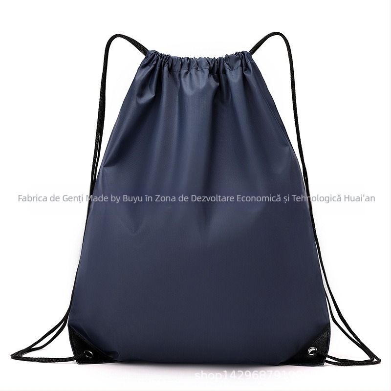 Rucsac cu șnur din material Oxford, capacitate mare, impermeabil și ușor, unisex pentru activități în aer liber și la școală