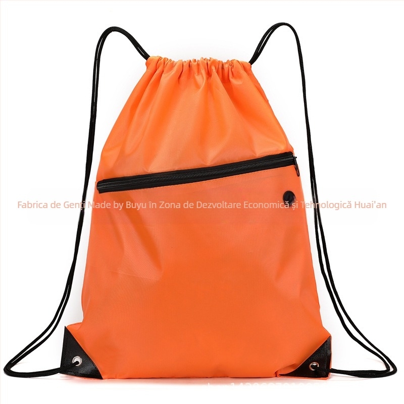 Rucsac cu șnur din material Oxford, capacitate mare, impermeabil și ușor, unisex pentru activități în aer liber și la școală