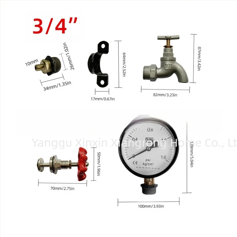 Set de 6 accesorii pentru țevi – suport pentru raft din fontă, cu filet, stil retro-industrial, decor DIY pentru mobilier