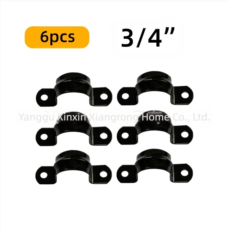 Set de 6 accesorii pentru țevi – suport pentru raft din fontă, cu filet, stil retro-industrial, decor DIY pentru mobilier
