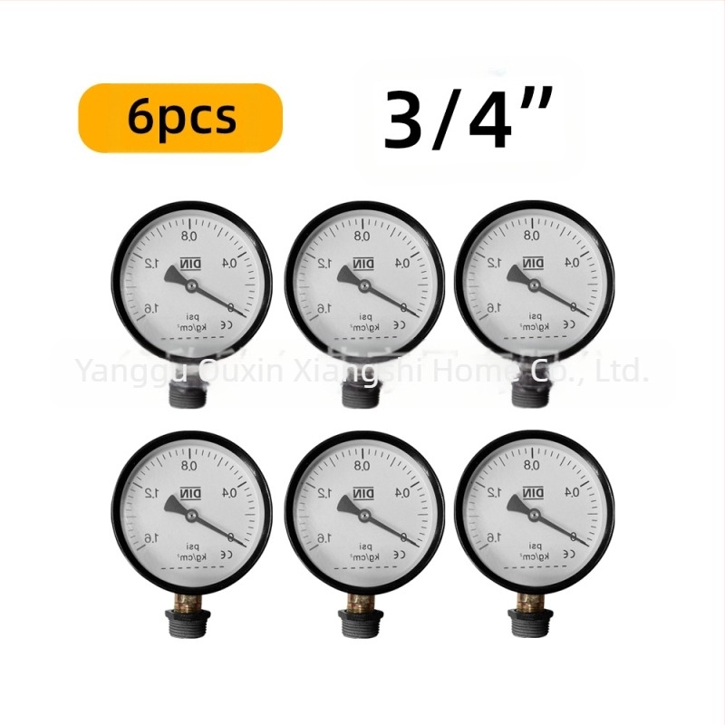 Set de 6 accesorii pentru țevi – suport pentru raft din fontă, cu filet, stil retro-industrial, decor DIY pentru mobilier
