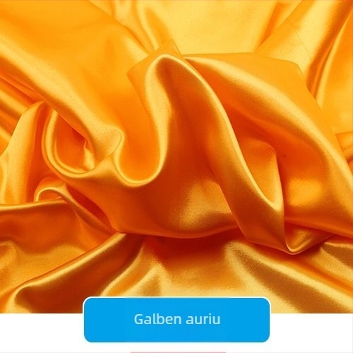 Țesătură satinată din mătase pentru căptușeală de îmbrăcăminte, perdele de scenă și decor de nuntă