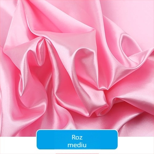 Țesătură satinată din mătase pentru căptușeală de îmbrăcăminte, perdele de scenă și decor de nuntă