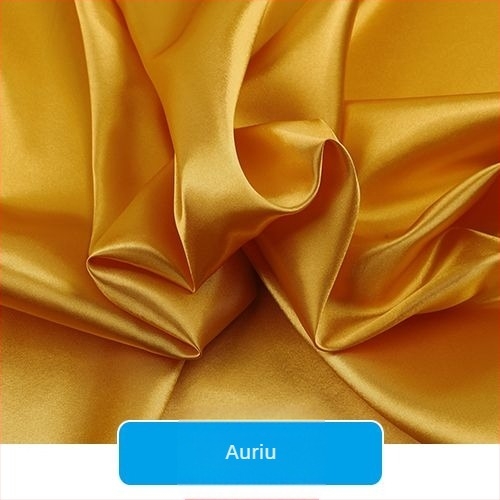 Țesătură satinată din mătase pentru căptușeală de îmbrăcăminte, perdele de scenă și decor de nuntă