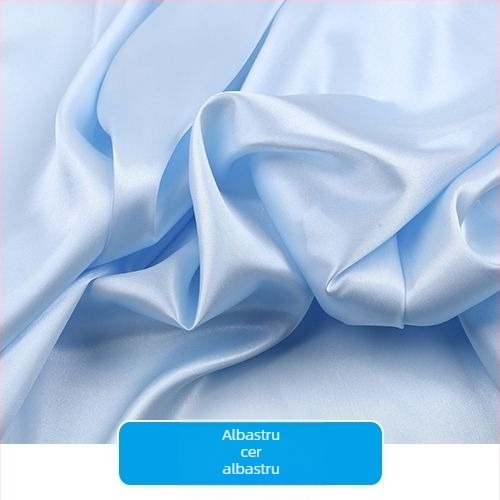 Țesătură satinată din mătase pentru căptușeală de îmbrăcăminte, perdele de scenă și decor de nuntă