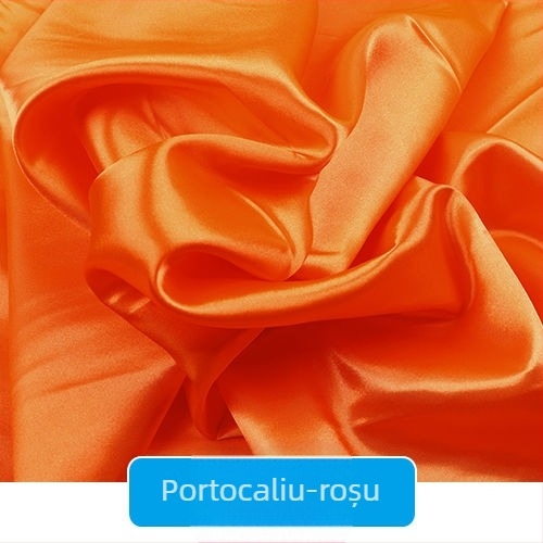 Țesătură satinată din mătase pentru căptușeală de îmbrăcăminte, perdele de scenă și decor de nuntă