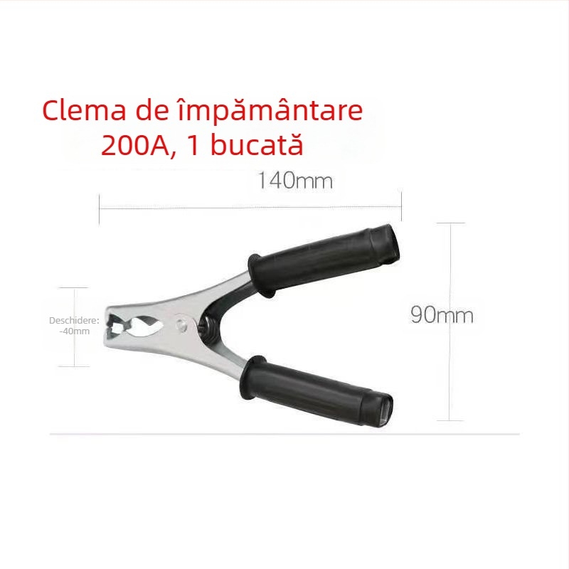 Clamă de împământare pentru sudură cu arc Argon, 500–1000 A, design îngroșat, acționare pneumatică, încălzire cu aer cald și infraroșu îndepărtat