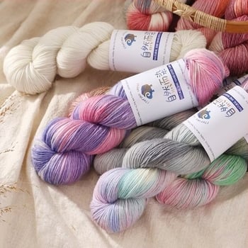 Dopamine fir de lână vopsit manual, 100 g, anti-pilling, cald, fir răsucit, Good Color