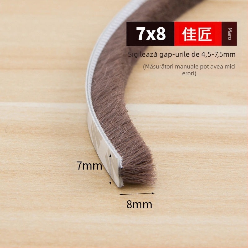 Bandă de etanșare pentru ferestre și uși, universală, autoadezivă, anti-coliziune, rezistentă la vânt și izolație termică.