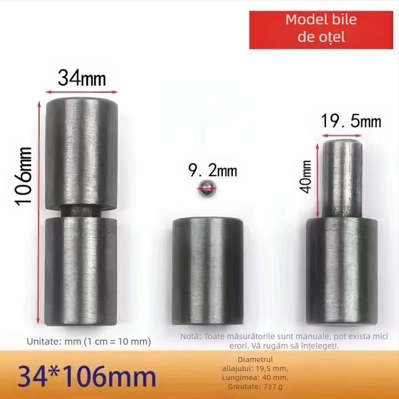 Balama de ușă în formă de H, fier, Model Other, Cod Produs Zlp-420128010453