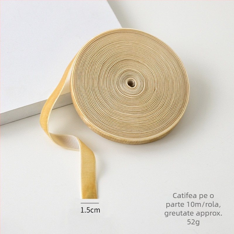 Panglică de catifea pentru decorațiuni de Crăciun și împachetarea cadourilor, pentru bucle DIY