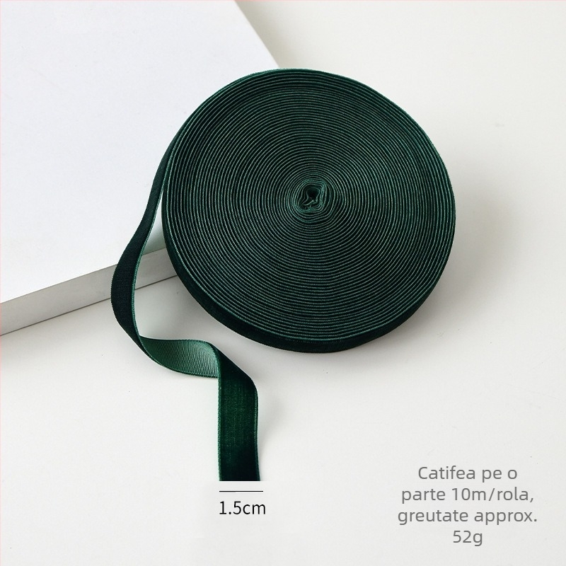Panglică de catifea pentru decorațiuni de Crăciun și împachetarea cadourilor, pentru bucle DIY