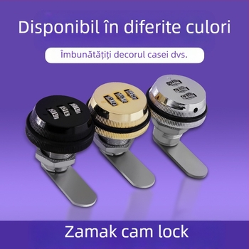 Încuietoare de dulap cu parolă Jia Shundi, model 006, din aliaj de zinc, pentru dulapuri și birouri