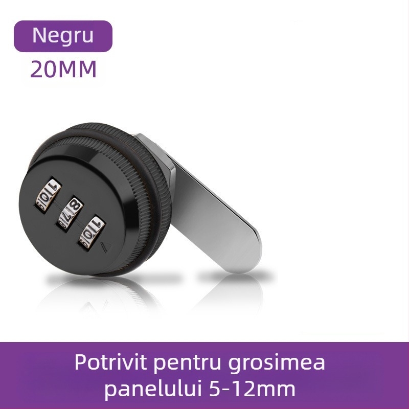 Încuietoare de dulap cu parolă Jia Shundi, model 006, din aliaj de zinc, pentru dulapuri și birouri
