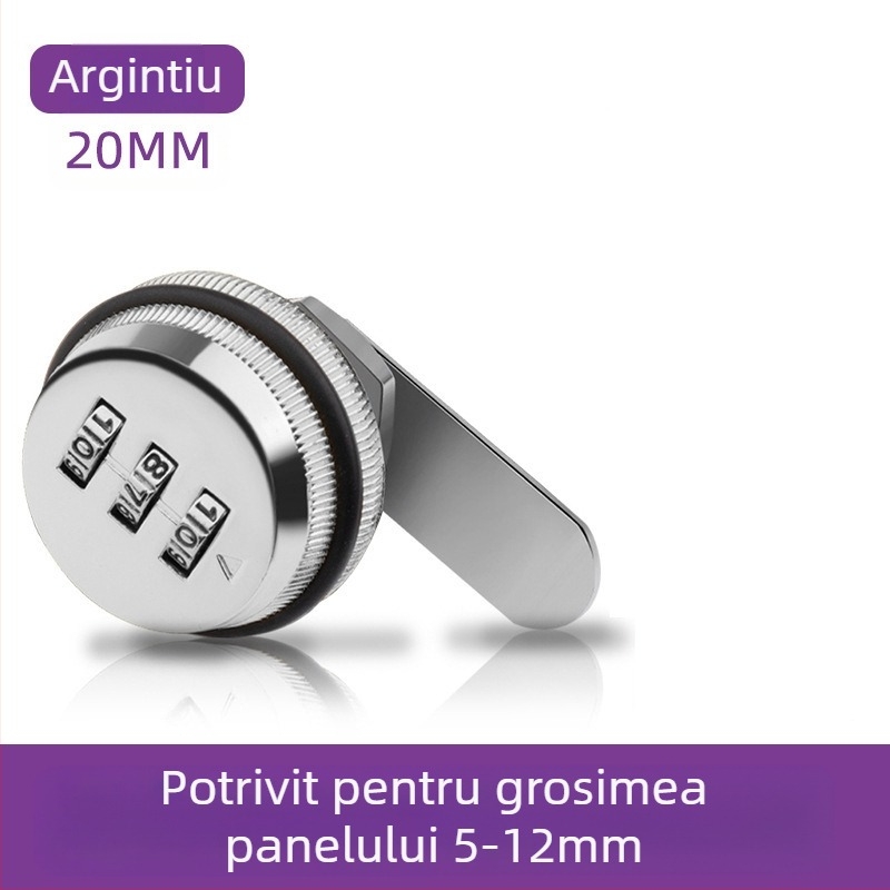 Încuietoare de dulap cu parolă Jia Shundi, model 006, din aliaj de zinc, pentru dulapuri și birouri