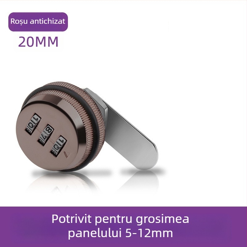 Încuietoare de dulap cu parolă Jia Shundi, model 006, din aliaj de zinc, pentru dulapuri și birouri