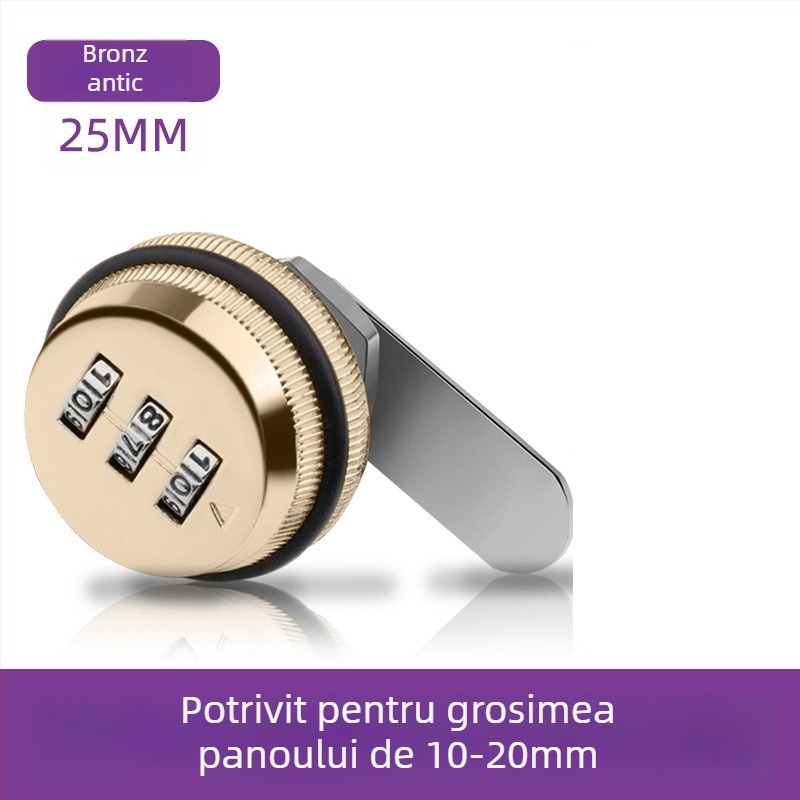 Încuietoare de dulap cu parolă Jia Shundi, model 006, din aliaj de zinc, pentru dulapuri și birouri
