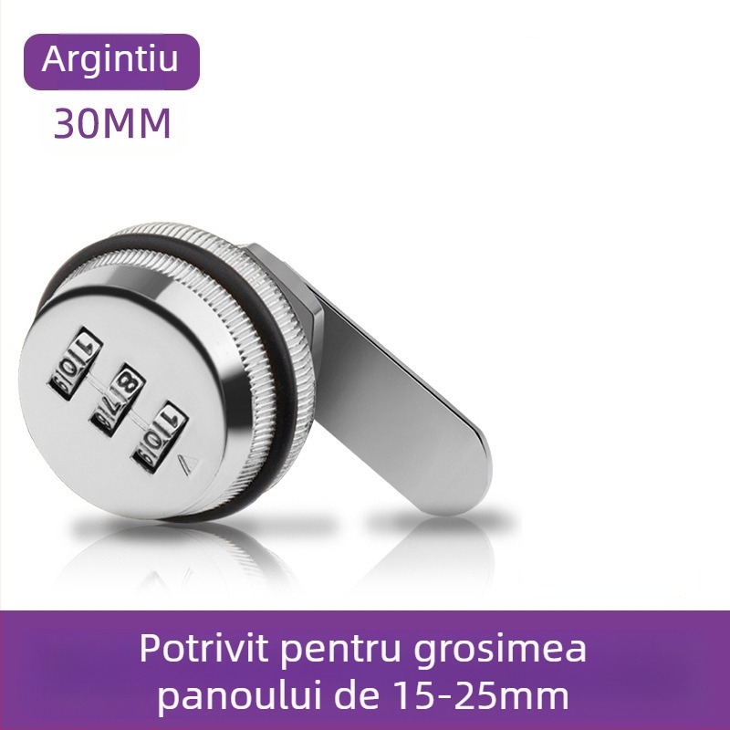 Încuietoare de dulap cu parolă Jia Shundi, model 006, din aliaj de zinc, pentru dulapuri și birouri