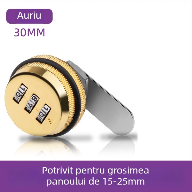 Încuietoare de dulap cu parolă Jia Shundi, model 006, din aliaj de zinc, pentru dulapuri și birouri