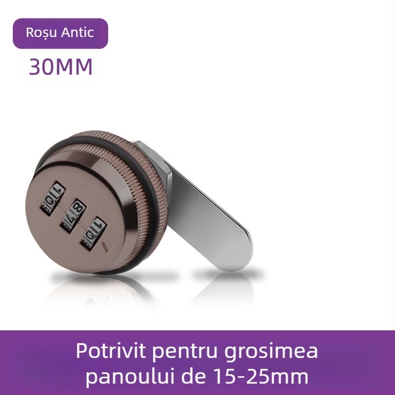 Încuietoare de dulap cu parolă Jia Shundi, model 006, din aliaj de zinc, pentru dulapuri și birouri