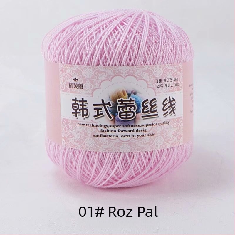 Fir de dantelă pentru croșetat, varietate 8 lace, 7s ply, 1 fir, fir de grup