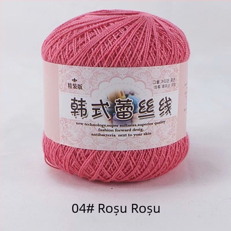 Fir de dantelă pentru croșetat, varietate 8 lace, 7s ply, 1 fir, fir de grup