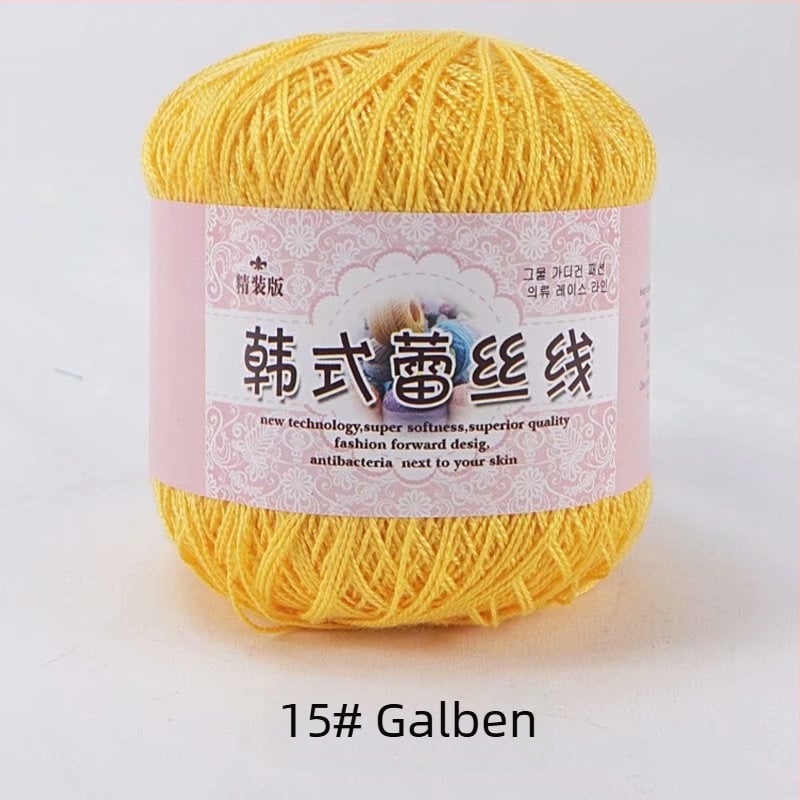 Fir de dantelă pentru croșetat, varietate 8 lace, 7s ply, 1 fir, fir de grup