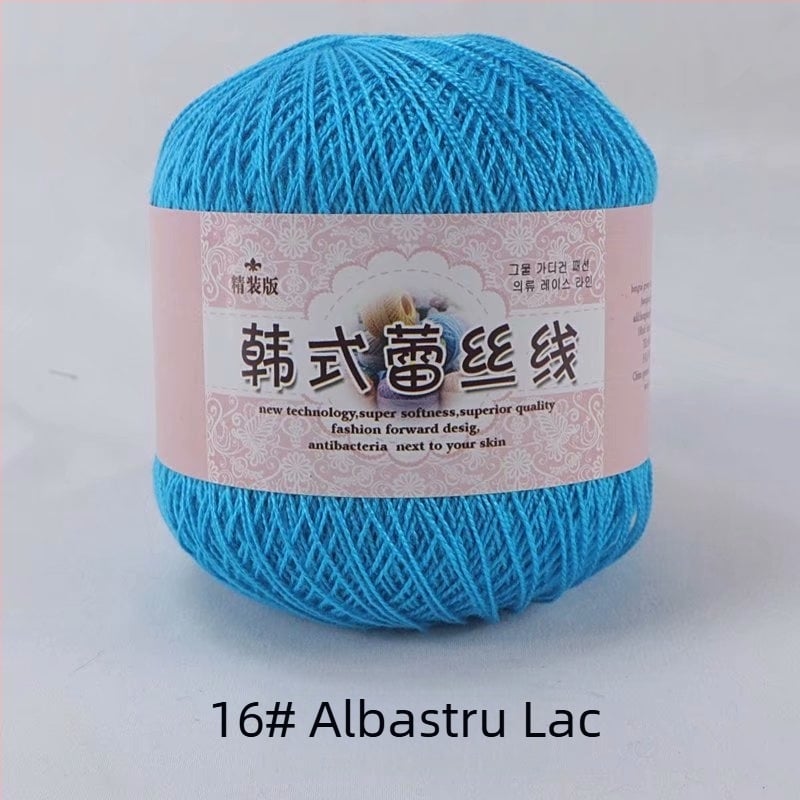 Fir de dantelă pentru croșetat, varietate 8 lace, 7s ply, 1 fir, fir de grup