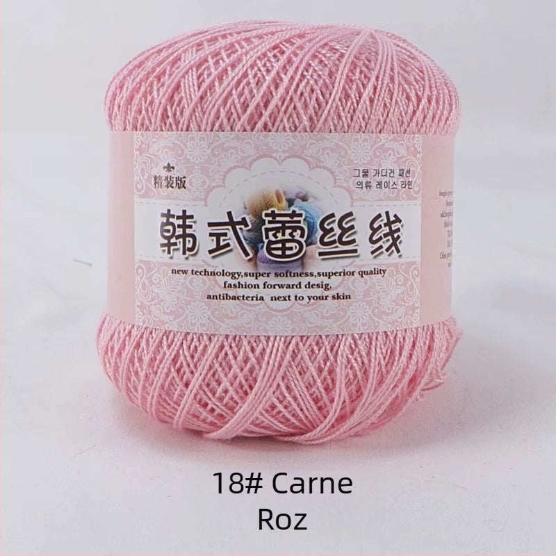 Fir de dantelă pentru croșetat, varietate 8 lace, 7s ply, 1 fir, fir de grup